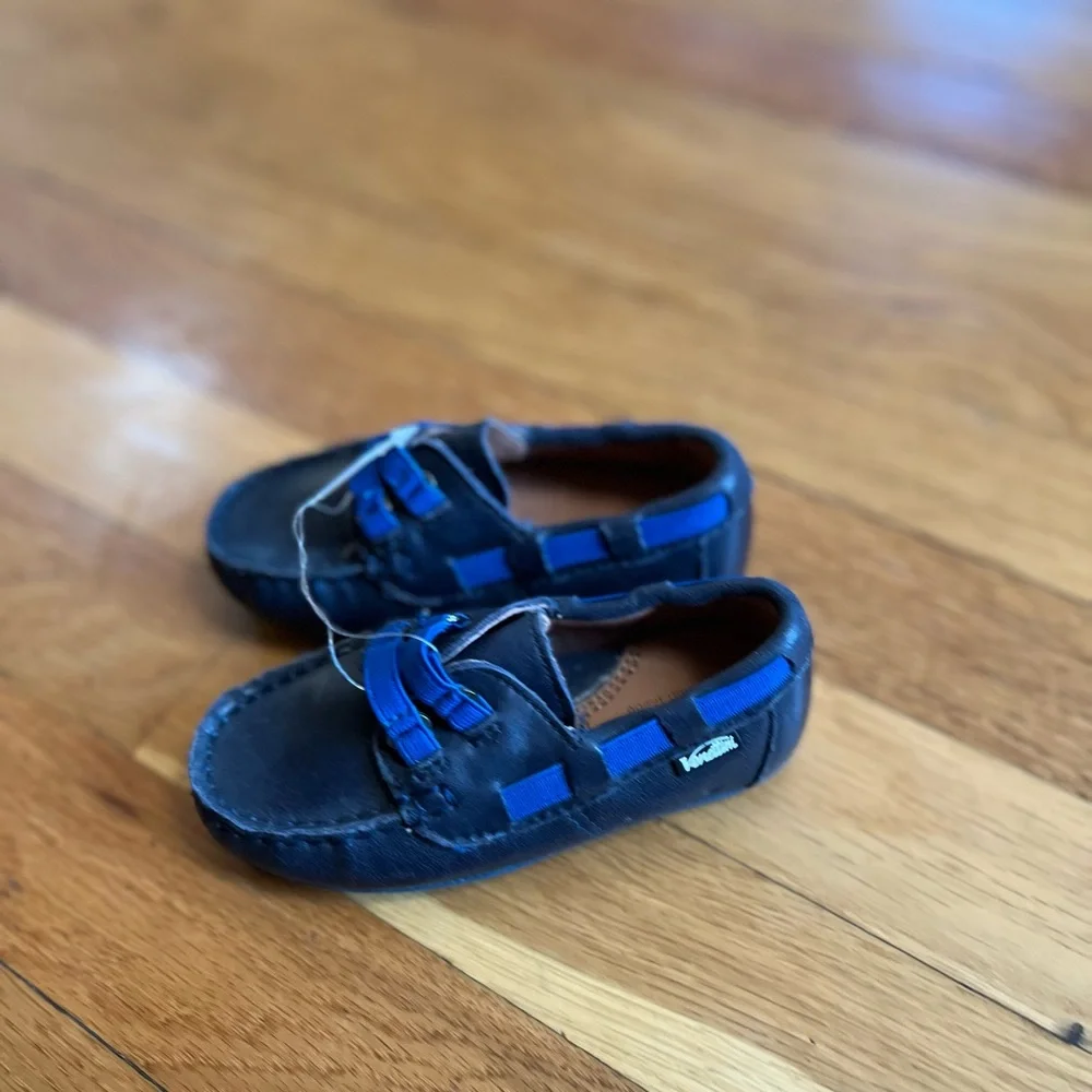 Venettini Navy and Royal Blue Kids loafers 7 23 Moccasins
